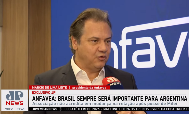 presidente-da-anfavea-diz-que-posse-de-milei-na-argentina-nao-vai-afetar-mercado-automotivo-brasileiro
